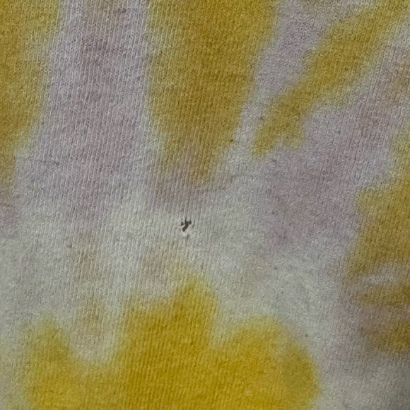 Retro Santa Cruz Skateboards Tie-Dye Men’s XL Skate Aged T-Shirt Yellow SURF - Picture 4 of 6